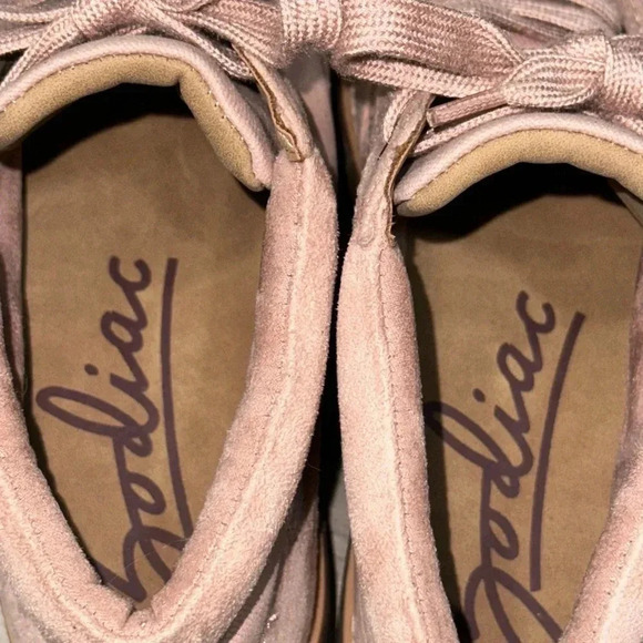 Zodiac Suede Hightop Pink Platform Sneakers Size 7.5M - Picture 7 of 9